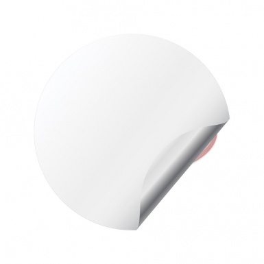 Kia Silicone Stickers for Center Wheel Caps White Fill Red Oval Logo
