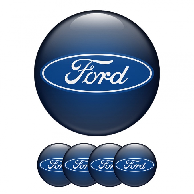 Ford Center Hub Dome Stickers mixed colors 