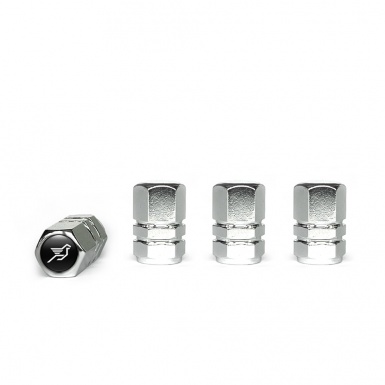 BMW Hamann Valve Caps Chrome 4 pcs Classic Logo