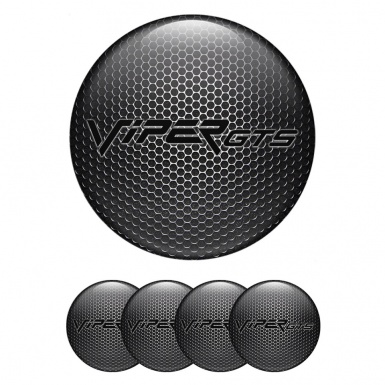 Dodge Viper Wheel Emblems for Center Caps Dark Mesh GTS Variant