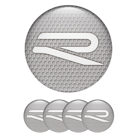 VW R-line Emblems for Wheel Center Caps Honey Comp