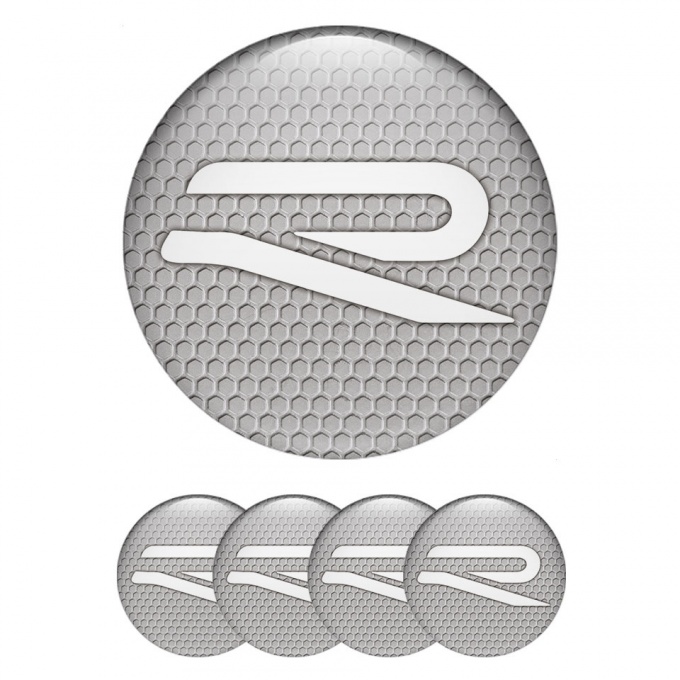 VW R-line Emblems for Wheel Center Caps Honey Comp