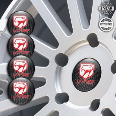 Dodge Viper Center Caps Wheel Emblem Metallic Pattern Venom Edition