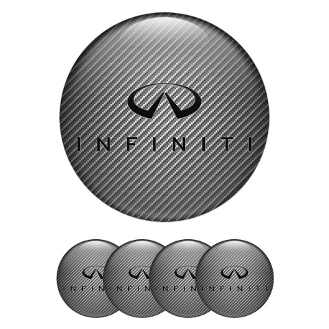Infiniti Emblem for Wheel Center Caps Light Carbon Black Logo Edition