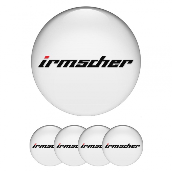 Irmscher Emblem for Center Wheel Caps White Base Dark Logo Edition
