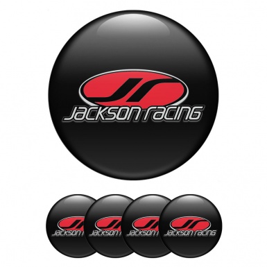 Jackson Racing Emblem for Center Wheel Caps Black Color Oval Design