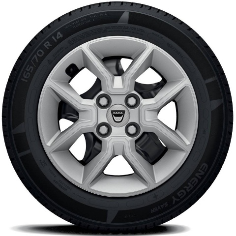 Dacia Domed Stickers Wheel Center Cap Matrix Carbon Badge