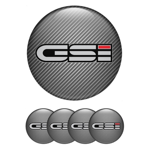 Opel GSI Wheel Stickers for Center Caps Carbon Fiber Ashy Logo Edition