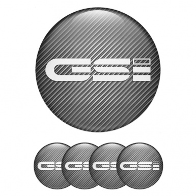 Opel GSI Emblem for Wheel Center Caps Carbon Fiber White Edition