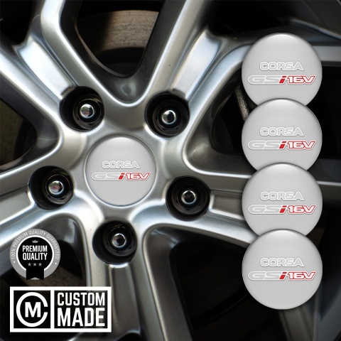 Opel Corsa Wheel Emblem for Center Caps Moon Grey GSI 16v Sport