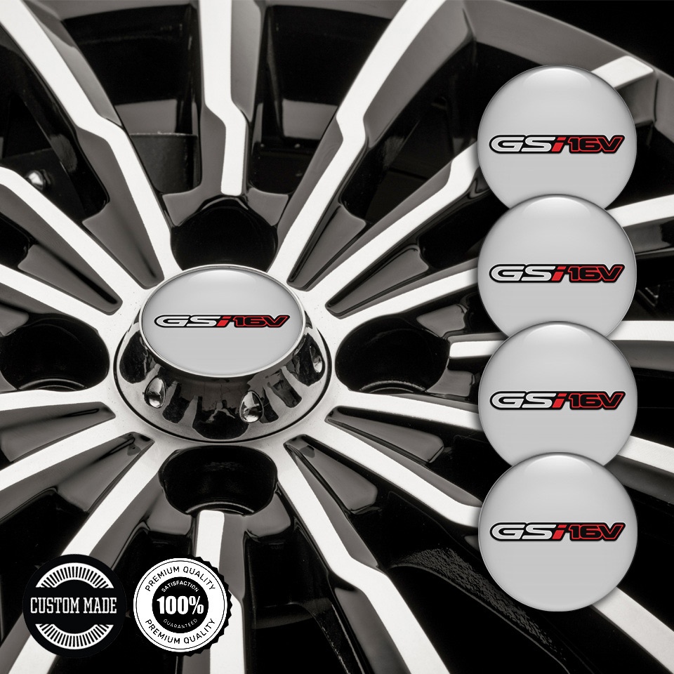 Opel GSI Center Caps Wheel Emblem Grey Background 16v Edition | Wheel ...