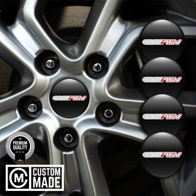 Opel GSI Domed Stickers for Wheel Center Caps Black White Sport Logo