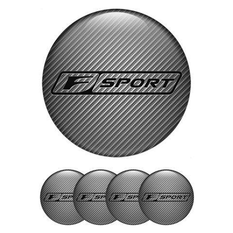 Lexus F Stickers for Wheels Center Caps Carbon Dark Outline Sport Division