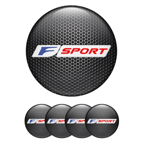 Lexus F Emblem for Wheel Center Caps Steel Grate Blue Red Sport Logo