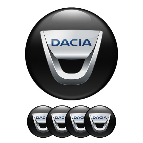 Dacia Silicone Stickers Center Hub Gray color logo