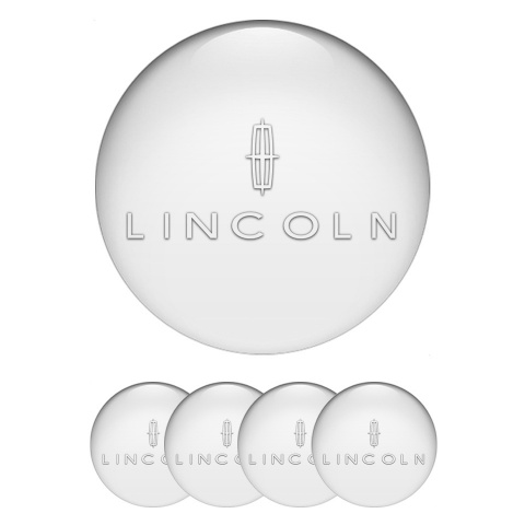 Lincoln Emblem for Center Wheel Caps White Print Pearl Color Star Edition