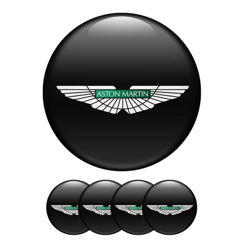 Aston Martin Domed Stickers Wheel Center Cap Silicone badge