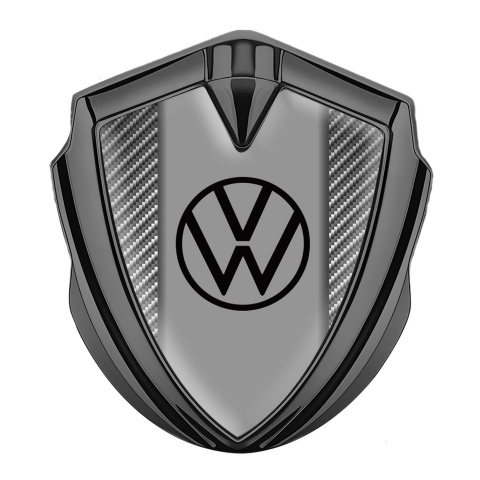 VW Emblem Self Adhesive Graphite Light Carbon Grey Palette Edition