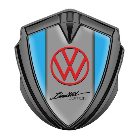 VW Bodyside Emblem Self Adhesive Graphite Blue Frame Limited Edition