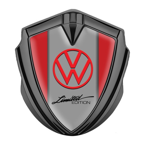 VW Emblem Ornament Graphite Red Sides Limited Edition Design