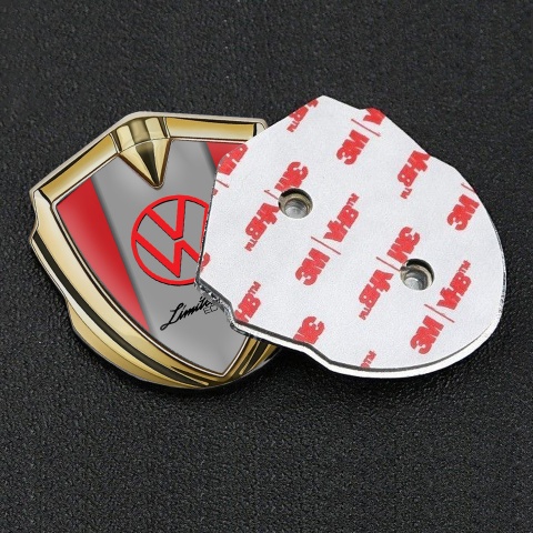 VW Emblem Ornament Gold Red Sides Limited Edition Design