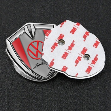 VW Emblem Ornament Silver Red Sides Limited Edition Design