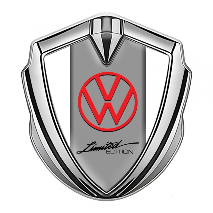 VW Bodyside Domed Emblem Silver White Sides Limited Edition Motif
