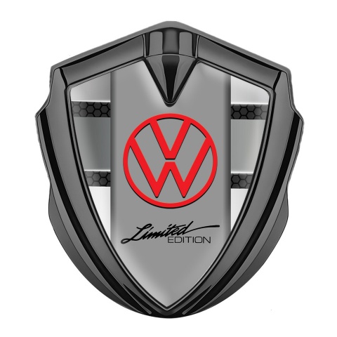 VW Emblem Fender Badge Graphite Dark Hex Panels Limited Edition