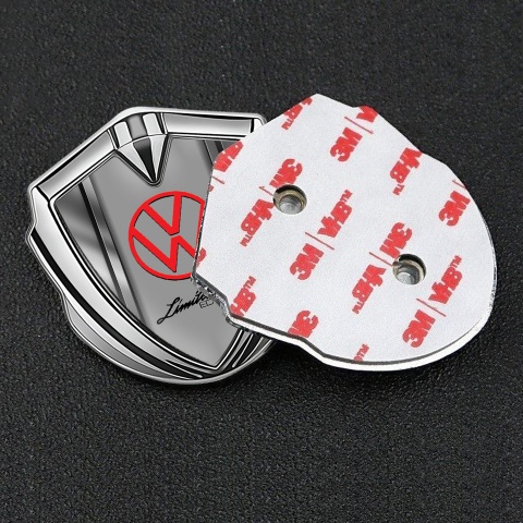 VW Domed Emblem silver Polished Metal Limited Edition Logo