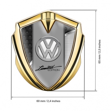 VW Domed Emblem Gold Black Hex Key Chrome Limited Edition