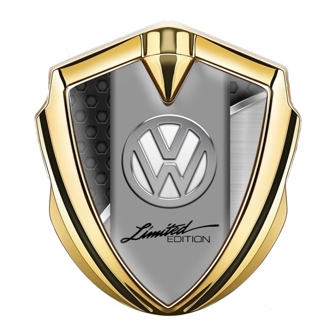 VW Domed Emblem Gold Black Hex Key Chrome Limited Edition