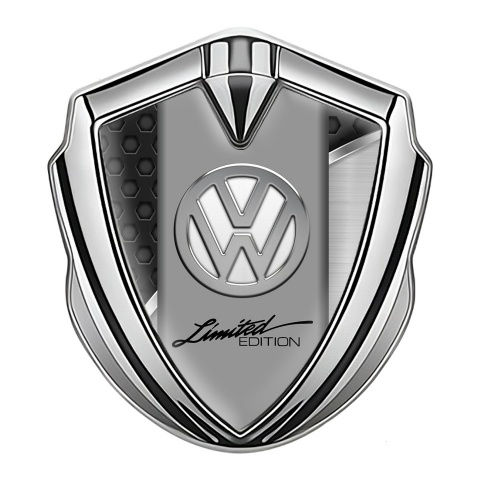 VW Domed Emblem Silver Black Hex Key Chrome Limited Edition