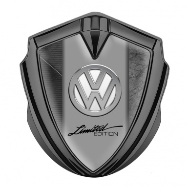 VW Bodyside Domed Emblem Graphite Scratched Surface Limited Edition
