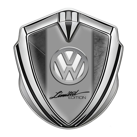 VW Bodyside Domed Emblem Silver Scratched Surface Limited Edition
