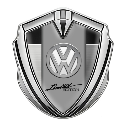 VW Bodyside Domed Emblem Silver Steel Panel Chrome Limited Edition