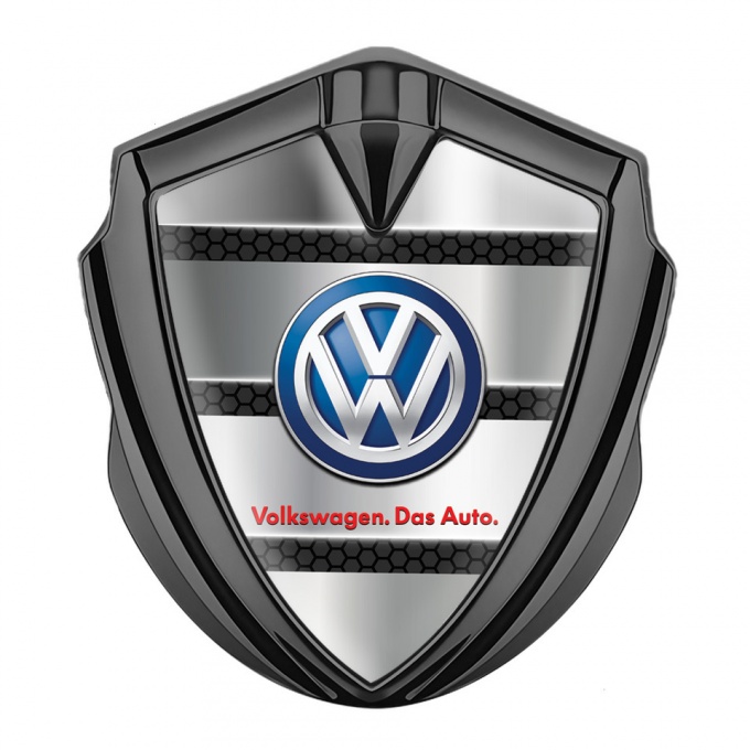 VW Bodyside Domed Emblem Graphite Hex Shutter Classic Color Logo