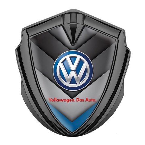 VW Bodyside Domed Emblem Graphite Blue Element Classic Logo
