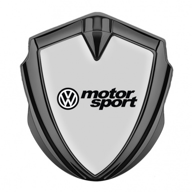 VW Emblem Self Adhesive Graphite Grey Fill Motorsport Logo Design