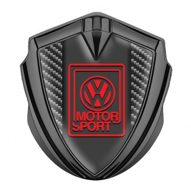 VW Emblem Metal Badge Graphite Dark Carbon Motorsport Edition