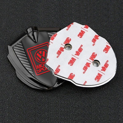 VW Emblem Metal Badge Graphite Dark Carbon Motorsport Edition