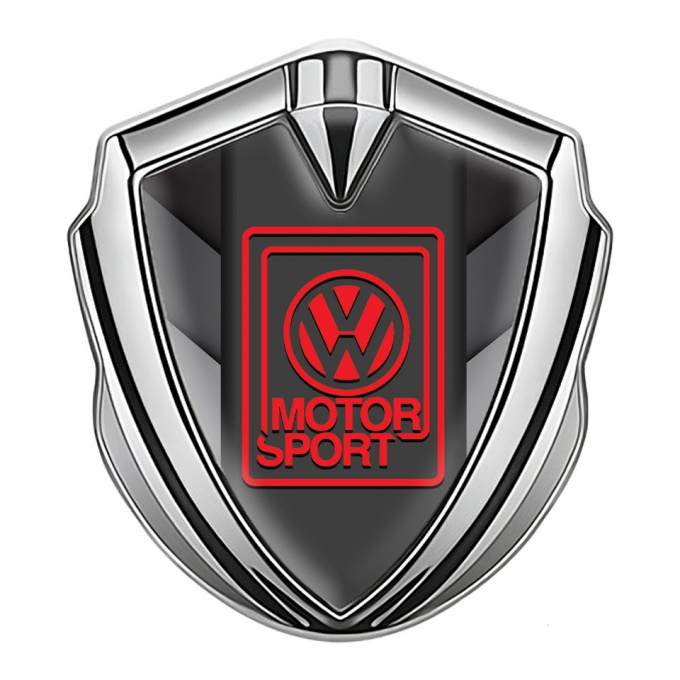 VW Emblem Self Adhesive Silver Grey Elements Motorsport Design