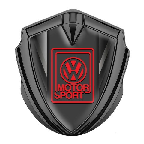 VW Bodyside Domed Emblem Graphite Grey Fragments Motorsport Logo