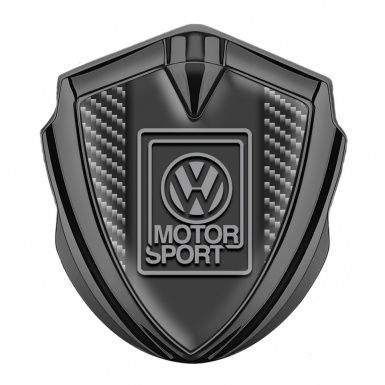 VW Emblem Ornament Graphite Dark Carbon Grey Motorsport Logo