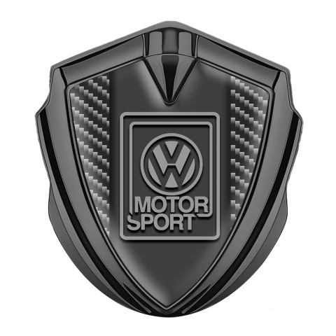 VW Emblem Ornament Graphite Dark Carbon Grey Motorsport Logo