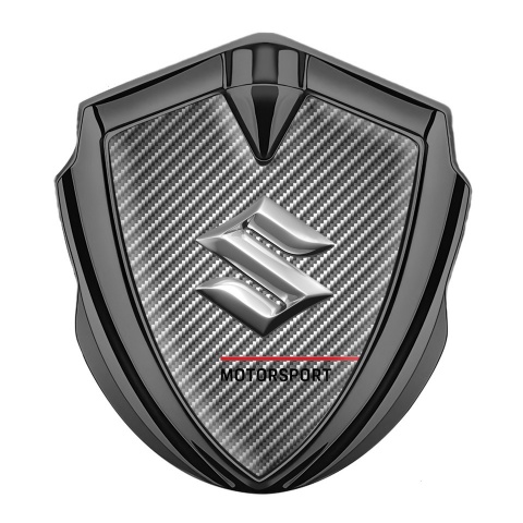 Suzuki Metal Domed Emblem Graphite Light Carbon Motorsport Edition