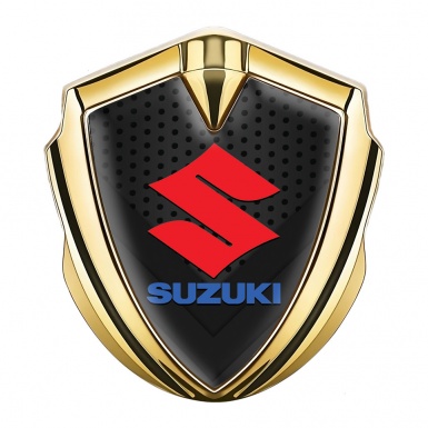 Suzuki Emblem Ornament Gold Dark Pattern Crimson Logo Edition