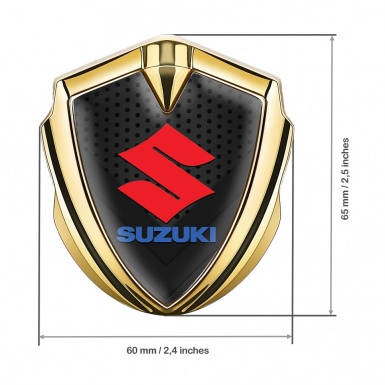 Suzuki Emblem Ornament Gold Dark Pattern Crimson Logo Edition