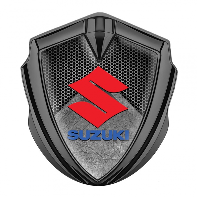 Suzuki Silicon Emblem Graphite Stone Slab Motif Classic Logo Variant