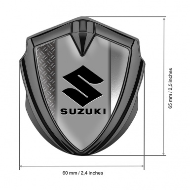 Suzuki Silicon Emblem Graphite Half Treadplate Black Logo Edition