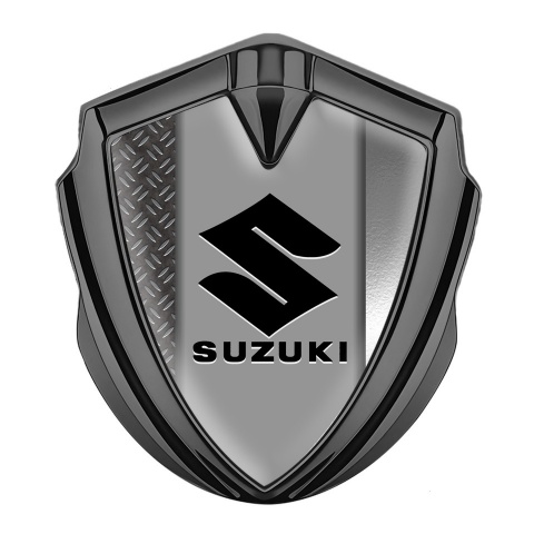 Suzuki Silicon Emblem Graphite Half Treadplate Black Logo Edition
